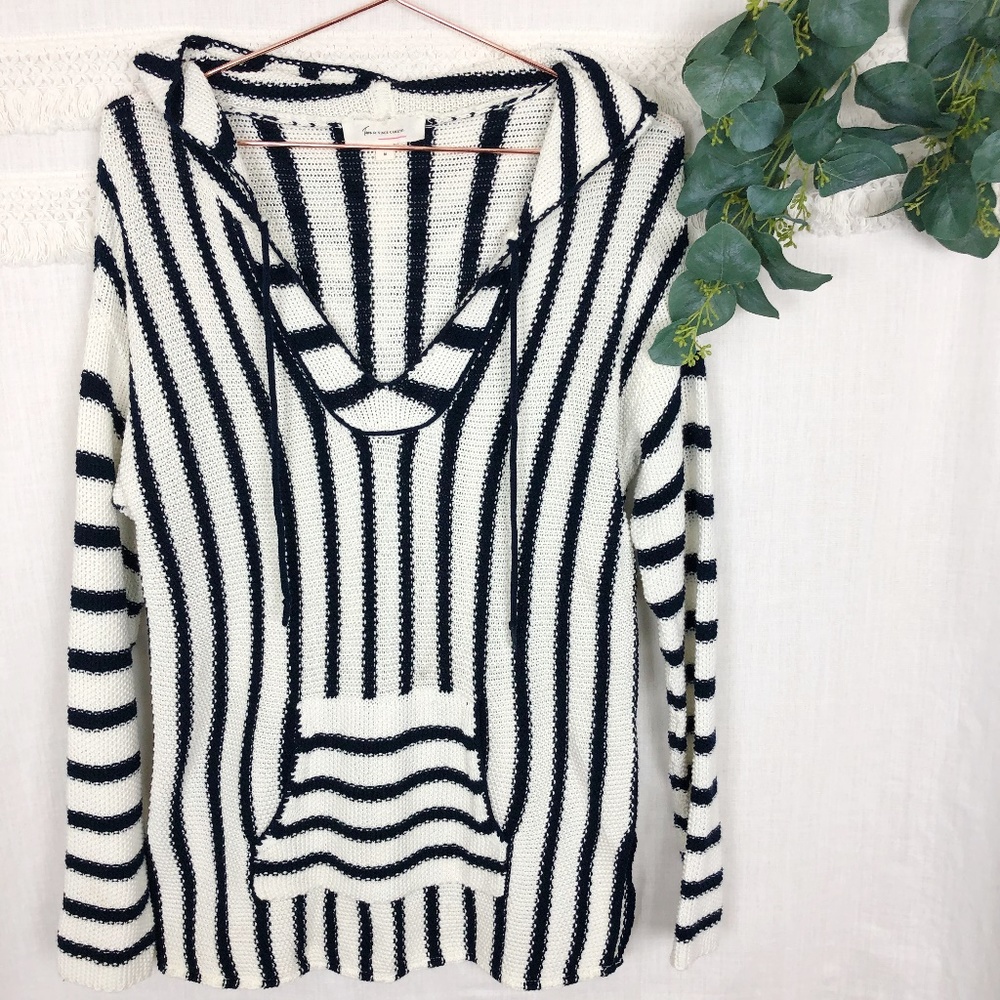Two by Vince Camuto | Seed Stitch Striped Pullover
